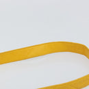 CHANEL Matelasse Shoulder Bag Lamb Skin Yellow Gold CC Auth 150813-8