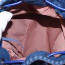 Stella MacCartney Falabella Chain Bag Polyester Blue Silver 410875 Auth 150814-17