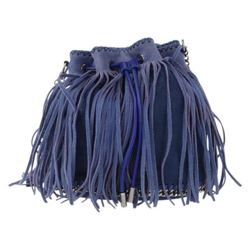 Stella MacCartney Falabella Chain Bag Polyester Blue Silver 410875 Auth 150814 - 0