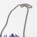 Stella MacCartney Falabella Chain Bag Polyester Blue Silver 410875 Auth 150814-8