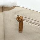 Salvatore Ferragamo Gancini Hand Bag Rattan 2way White Gold Auth 150815V-27