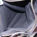 BURBERRY Nova Check Tote Bag PVC Beige Gold Auth 150816-21