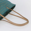 FENDI Zucchino Canvas Mamma Baguette Tote Bag Green Auth 150817-7