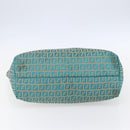 FENDI Zucchino Canvas Mamma Baguette Tote Bag Green Auth 150817-5