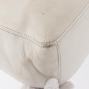 CHANEL COCO Mark Hand Bag Caviar Skin White Gold CC Auth 150819-15