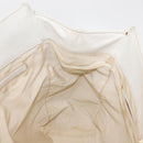 CHANEL COCO Mark Hand Bag Caviar Skin White Gold CC Auth 150819-18