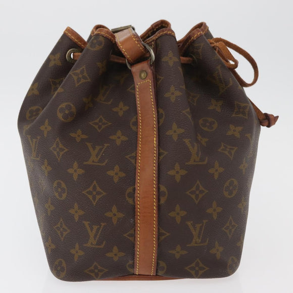 LOUIS VUITTON Monogram Petit Noe Shoulder Bag M42226 LV Auth 150832