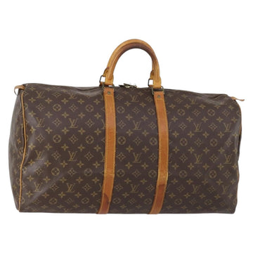LOUIS VUITTON Monogram Keepall 55 Boston Bag M41424 LV Auth 150835