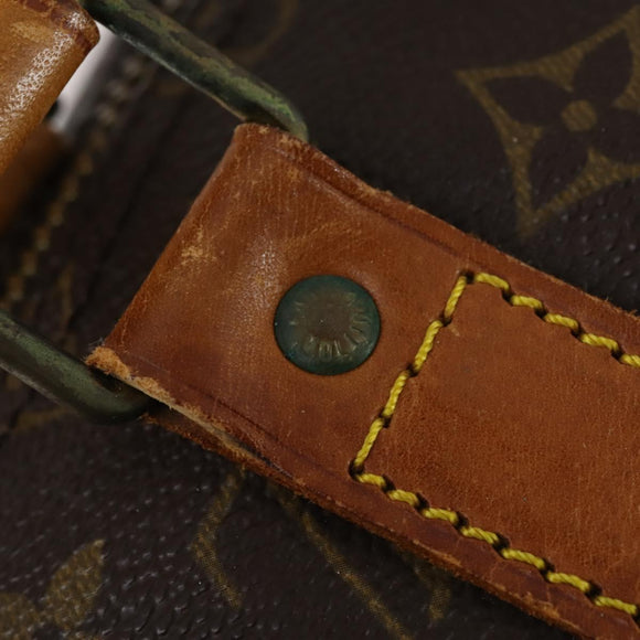 LOUIS VUITTON Monogram Keepall 55 Boston Bag M41424 LV Auth 150835