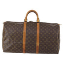 LOUIS VUITTON Monogram Keepall 55 Boston Bag M41424 LV Auth 150835-13