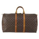 LOUIS VUITTON Monogram Keepall 55 Boston Bag M41424 LV Auth 150835-2