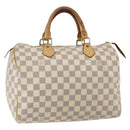 LOUIS VUITTON Damier Azur Speedy 30 Hand Bag N41533 LV Auth 150836-1