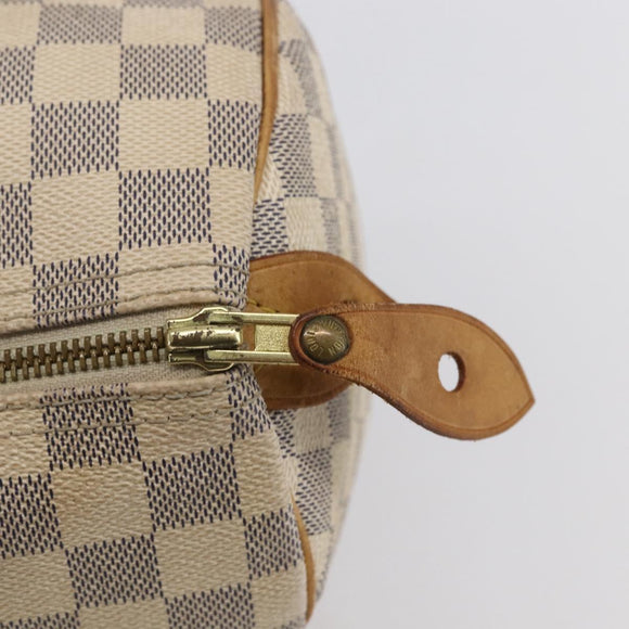 LOUIS VUITTON Damier Azur Speedy 30 Hand Bag N41533 LV Auth 150836