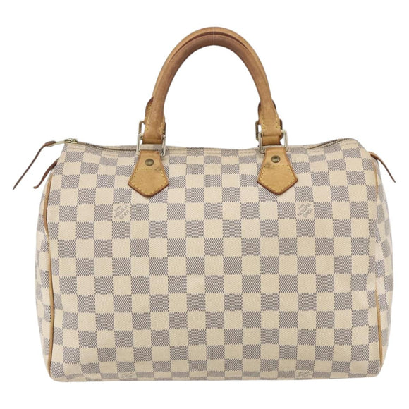 LOUIS VUITTON Damier Azur Speedy 30 Hand Bag N41533 LV Auth 150836