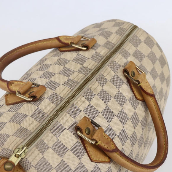 LOUIS VUITTON Damier Azur Speedy 30 Hand Bag N41533 LV Auth 150836