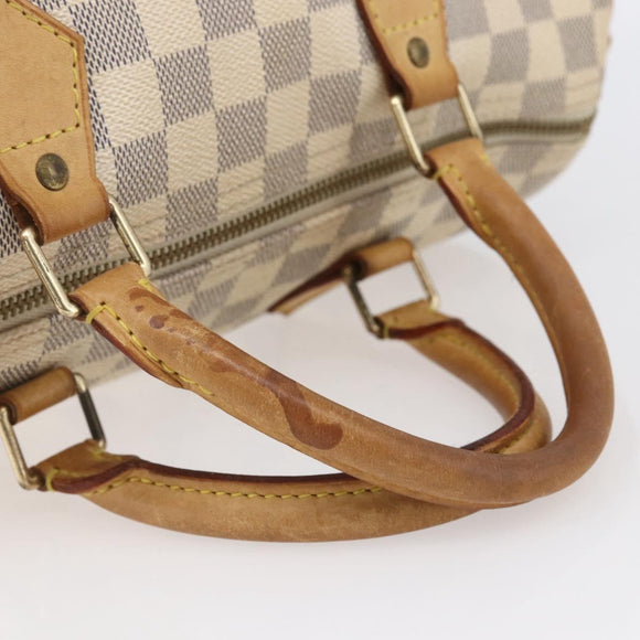 LOUIS VUITTON Damier Azur Speedy 30 Hand Bag N41533 LV Auth 150836