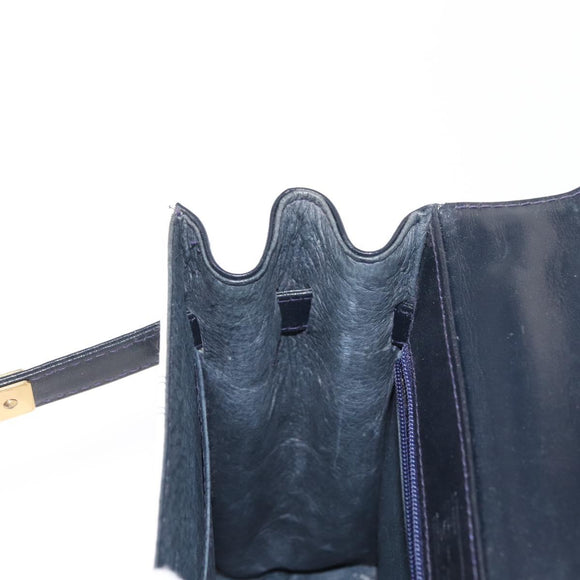 MCM Logogram Vicetos Hand Bag PVC Leather 2way White Gold Auth 150837