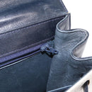 MCM Logogram Vicetos Hand Bag PVC Leather 2way White Gold Auth 150837-26