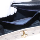 MCM Logogram Vicetos Hand Bag PVC Leather 2way White Gold Auth 150837-27