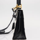 MCM Logogram Vicetos Hand Bag PVC Leather 2way White Gold Auth 150837-4