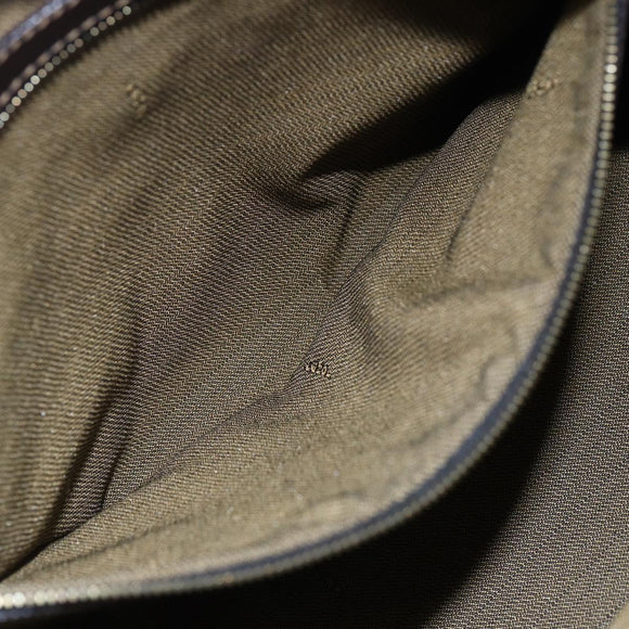 FENDI Zucca Canvas Hand Bag 2way Black Brown Auth 150838