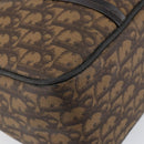 Christian Dior Trotter Canvas Chain Tote Bag PVC Romantic Navy Gold Auth 150839-14