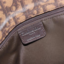 Christian Dior Trotter Canvas Chain Tote Bag PVC Romantic Navy Gold Auth 150839-17