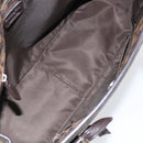 Christian Dior Trotter Canvas Chain Tote Bag PVC Romantic Navy Gold Auth 150839-11