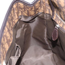 Christian Dior Trotter Canvas Chain Tote Bag PVC Romantic Navy Gold Auth 150839-19