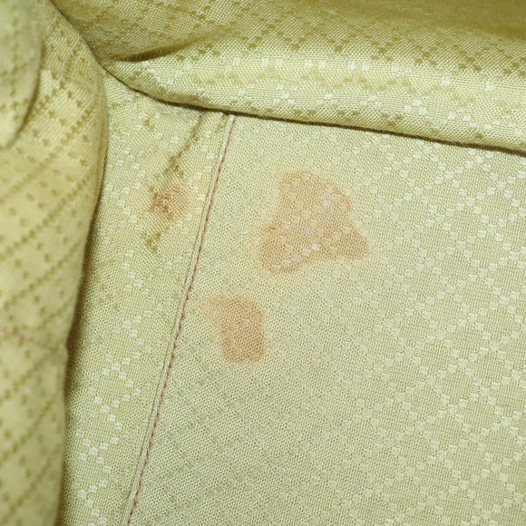 GUCCI GG Supreme Sherry Line Boston Bag PVC Navy Gold Auth 150841