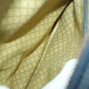 GUCCI GG Supreme Sherry Line Boston Bag PVC Navy Gold Auth 150841-22