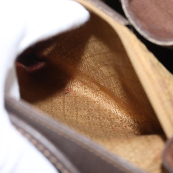 GUCCI Bamboo Backpack Suede Brown Gold 003 58 0016 Auth 150842