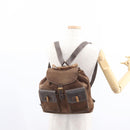 GUCCI Bamboo Backpack Suede Brown Gold 003 58 0016 Auth 150842-31