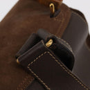 GUCCI Bamboo Backpack Suede Brown Gold 003 58 0016 Auth 150842-7