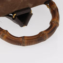 GUCCI Bamboo Backpack Suede Brown Gold 003 58 0016 Auth 150842-8