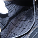 CELINE Hand Bag Leather 2way Black Gold Auth 150847-25