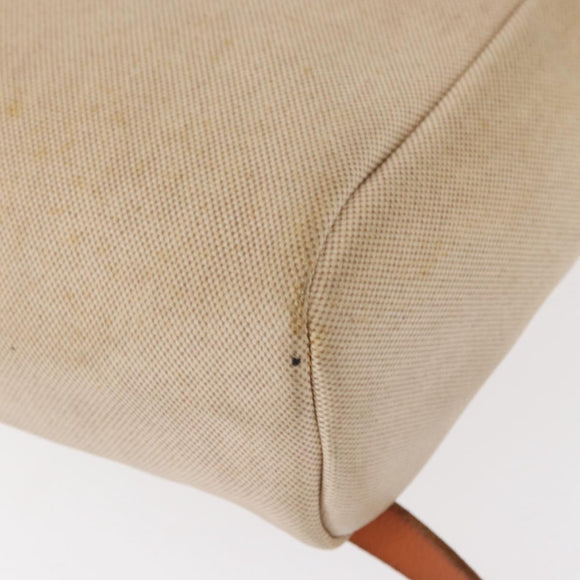 HERMES Herbag Tower Ash A Dos PM Backpack Canvas Beige Silver Auth 150848