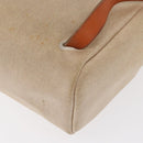HERMES Herbag Tower Ash A Dos PM Backpack Canvas Beige Silver Auth 150848-15