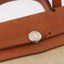 HERMES Herbag Tower Ash A Dos PM Backpack Canvas Beige Silver Auth 150848-18