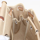 HERMES Herbag Tower Ash A Dos PM Backpack Canvas Beige Silver Auth 150848-20
