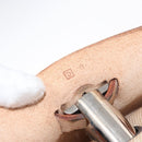 HERMES Herbag Tower Ash A Dos PM Backpack Canvas Beige Silver Auth 150848-22