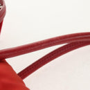 PRADA Hand Bag Nylon 2way Red Silver Auth 150850-9
