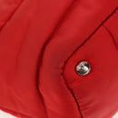 PRADA Hand Bag Nylon 2way Red Silver Auth 150850-18