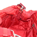 PRADA Hand Bag Nylon 2way Red Silver Auth 150850-27