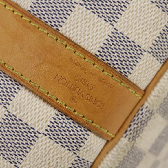 LOUIS VUITTON Damier Azur Keepall Bandouliere 55 Boston Bag N41429 Auth 150852