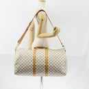 LOUIS VUITTON Damier Azur Keepall Bandouliere 55 Boston Bag N41429 Auth 150852-23