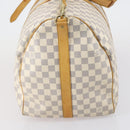 LOUIS VUITTON Damier Azur Keepall Bandouliere 55 Boston Bag N41429 Auth 150852-4