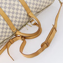 LOUIS VUITTON Damier Azur Keepall Bandouliere 55 Boston Bag N41429 Auth 150852-7