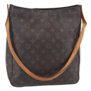 LOUIS VUITTON Monogram Looping GM Shoulder Bag M51145 LV Auth 150853-1