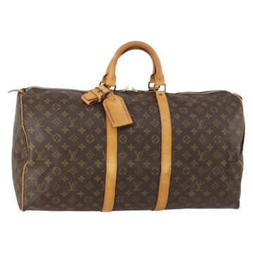 LOUIS VUITTON Monogram Keepall 55 Boston Bag M41424 LV Auth 150854